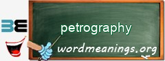 WordMeaning blackboard for petrography